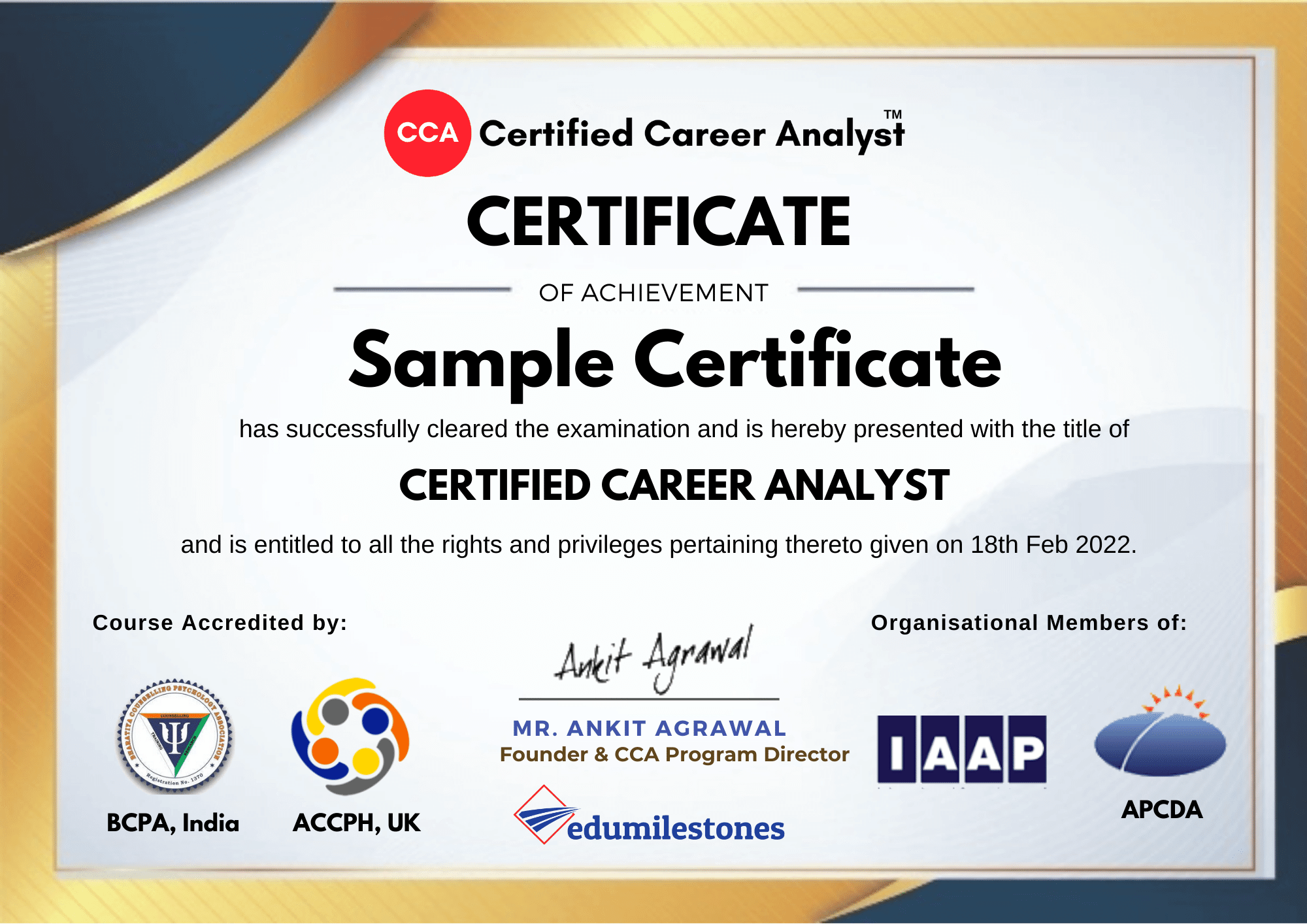 International Career Counsellor Course Certified Career Analyst